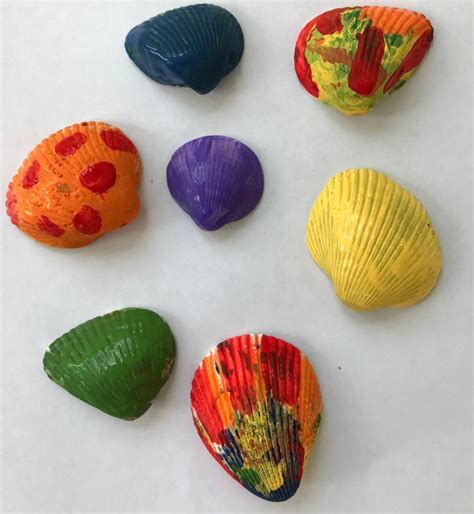 Painting Seashells Art For Kids Toddler Arts And Crafts Toddler