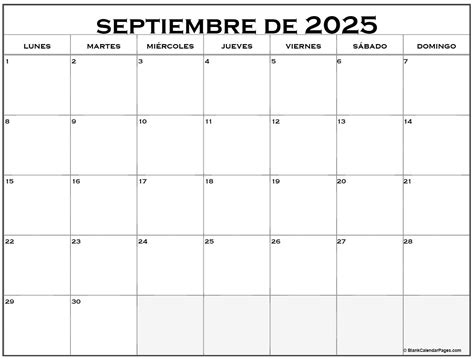 Septiembre De 2025 Calendario Gratis Calendario Septiembre