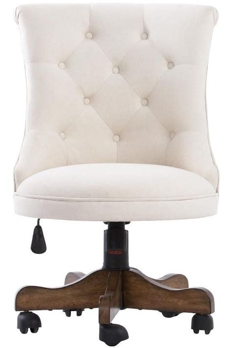 The chair should be able to move up and down. Cute little tufted chair for the home office. HomeDecorators.com #12DaysofDeals #homeoffice ...