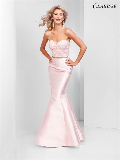 Strapless Two Piece Mermaid Dress 3479 2 Colors Mermaid Prom