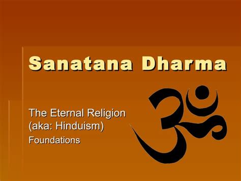 Sanatana Dharma Ppt