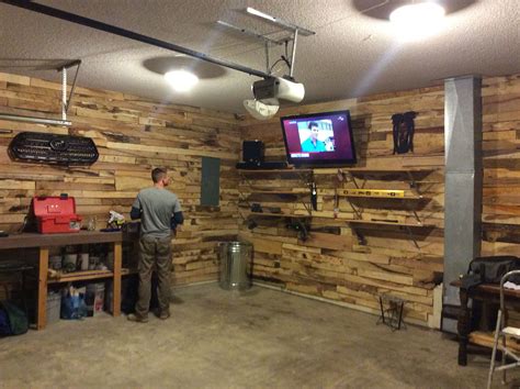 Man Cave Garage Reject Pallet Wood From Local Sawmill