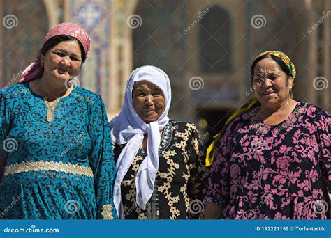 Local Women In Samarkand Uzbekistan Editorial Stock Image Image Of Female Local 192221159