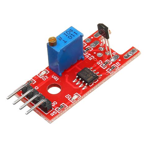 Ky 024 4pin Linear Magnetic Switches Speed Counting Hall Sensor Module