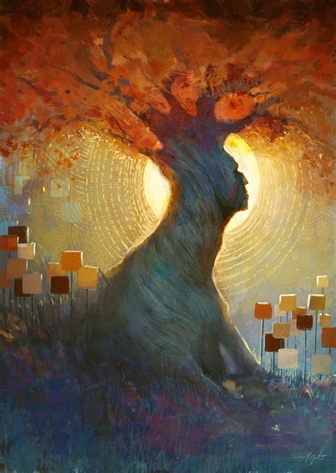 Tree By Yigitkoroglu On Deviantart Cool Painting Digital Painting