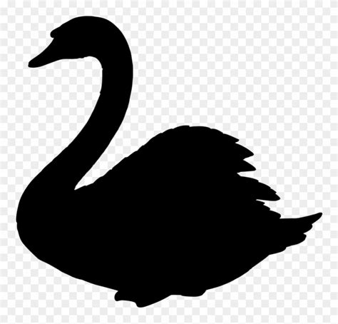 Library Of Swan Graphic Black And White Download With No