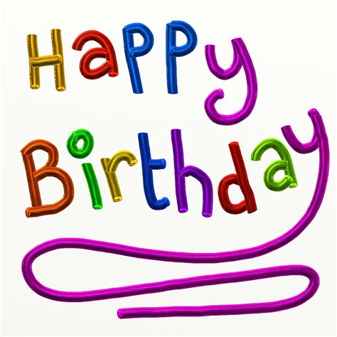 Happy Birthday Text Free Stock Photo Public Domain Pictures