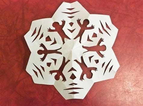 How To Make 6 Sided Kirigami Snowflakes In 2020 Kirigami Math Crafts