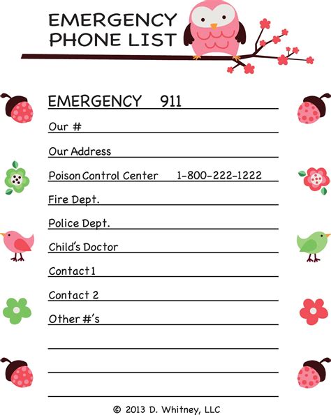 Workforce child care phone number. Parking Pal: Emergency Phone List
