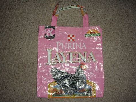 Upcycled Pink Purina Layena Feed For Chicken Feed Bag Market Etsy