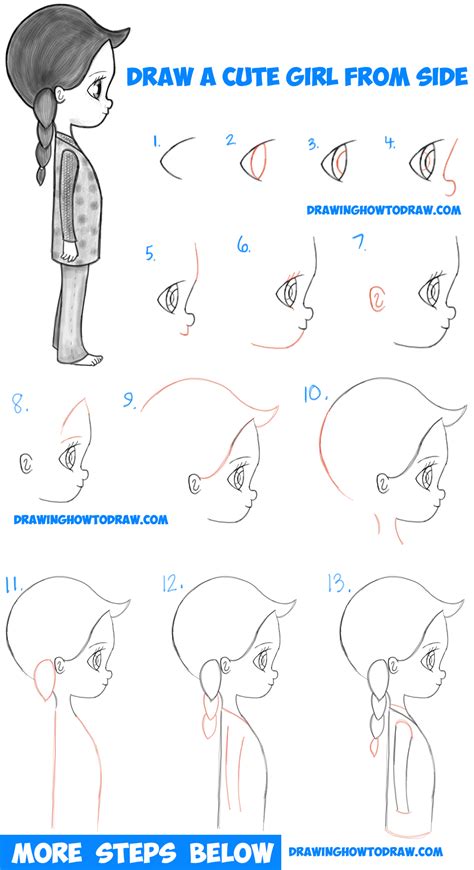 How To Draw Anime Body Sideways How To Draw The Head And Face Anime Style Guideline Side View