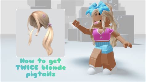 How To Get Twice Blonde Pigtails Roblox Youtube