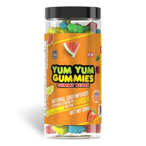 Yum Yum Gummies 1000x Cbd Infused Gummy Bears Edible Candy ⋆ Hemp