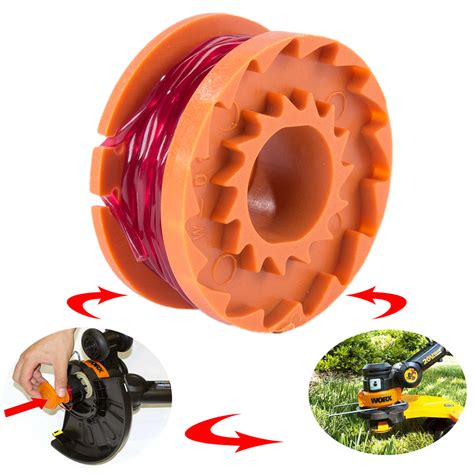 Pcs Grass String Trimmer Line Spool Set Replacement Ft For Worx Weed