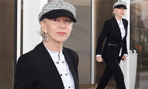 Helen Mirren Flaunts Her Chic Sense Of Style In Sharp Suit And Quirky