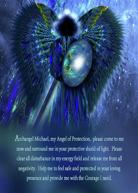 Archangel Michael Prayer Digital Art By Diana Wesley Pixels