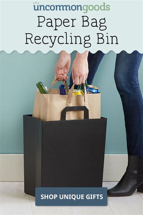 Paper Bag Recycling Bin Kitchen Designs Unique Trash Cans