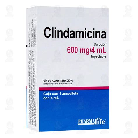 Clindamicina 600mg4ml 1 Ampolleta Pharmalife