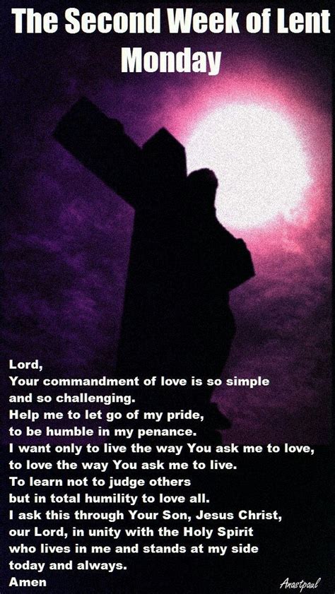 The Second Week Of Lent Monday Lent Prayers Morning Scripture
