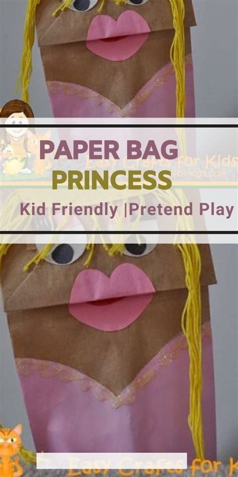 Paper Bag Princess Craft For Kids Princess Crafts Paper Bag Princess