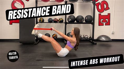 INTENSE RESISTANCE BAND Core Workout Follow Along AT HOME YouTube