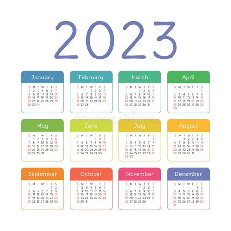 2023 Calendar Clipart Printable Calendar 2023