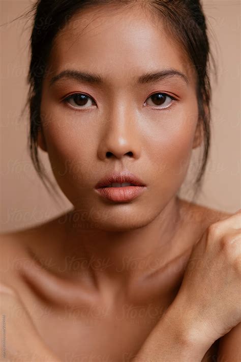 Studio Beauty Portrait Of Asian Woman Del Colaborador De Stocksy Marko Stocksy