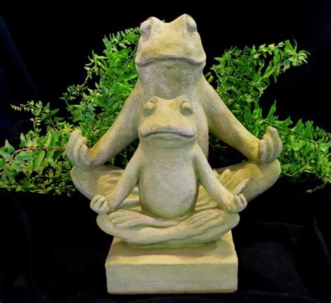 Cute Zen Frogs In Two Sizes Lovegardenstuff Gardenaccents Ts