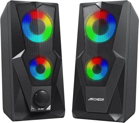 Buy Computer Speakers Gaming Rgb Speakers Pc 20 Usb Powered Stereo