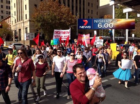 Tens Of Thousands Gather In Australian Capital Cities To Protest The