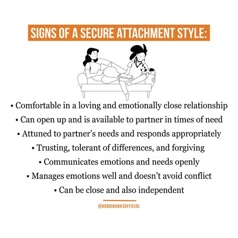 Signs Of A Secure Attachment Style Attachment Styles Relationship Counselling Self Help