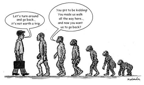 Darwins Devolution Theory Cartoons By Mahendra