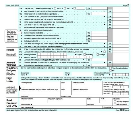 Irs Form 1040 Schedule 2 A New Look For The 1040 Tax Form Accounting
