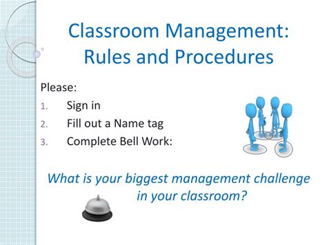 Ppt Classroom Management Rules And Procedures Powerpoint