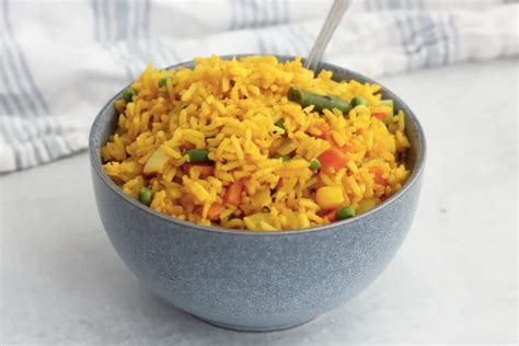Turmeric Fried Rice Yellow Rice Bite On The Side