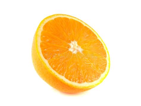 Ripe Orange Isolated On White Background Stock Image Image Of Fresh