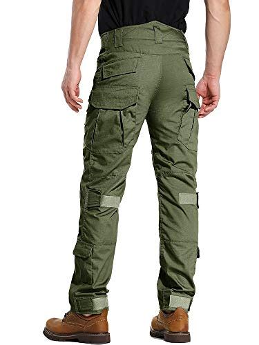 Akarmy Mens Military Tactical Pants Casual Camouflage Multi Pocket Bdu