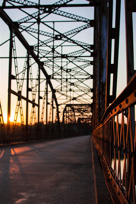 Belford Bridge At Sunset Photograph By Nathan Hillis