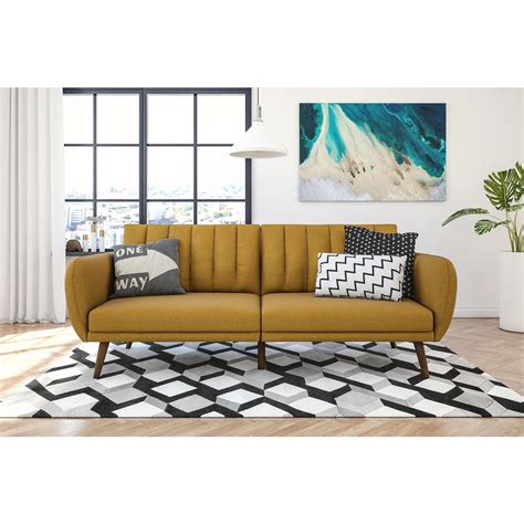 Available in a wide variety of colors that give. Carson Carrington Brandbu Mid-century Fold Down Futon ...