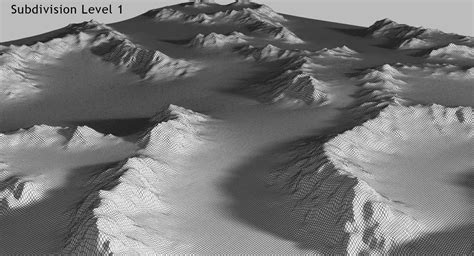 Mountain Range Terrain Landscape 3d Model