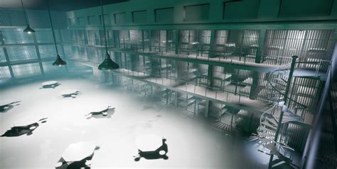 Artstation Jail Prison Dorms Cells Procedural Modular System