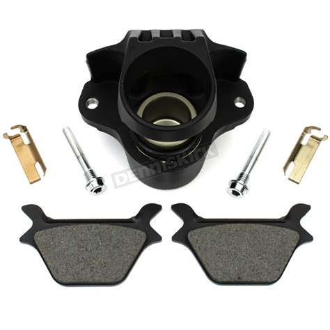 V Twin Manufacturing Black Rear Single Piston Brake Caliper