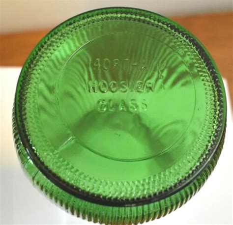 Vintage Green Hoosier Glass Vase A New Like Condition EBay