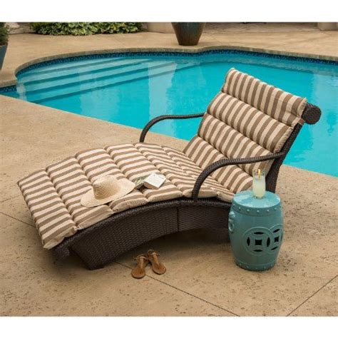 4 out of 5 stars with 2 ratings. Contoured & Hand Woven Double Chaise Wicker Lounge Chair ...