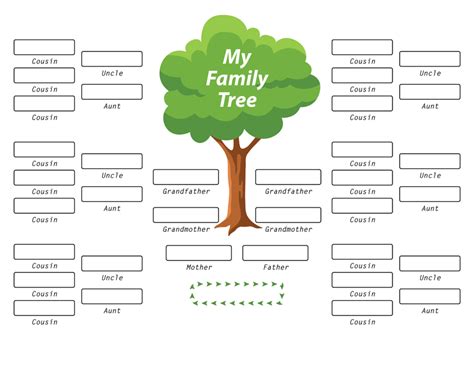 Get our weekly free templates list by following our facebook page. Free Family Tree Template - PDF, Excel, Word & Google Doc