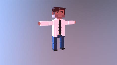 Voxel Character Male Download Free 3d Model By Devjeeth 30469e3