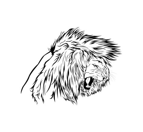 Great Lion Head Line Art By Rizqiamajid On Dribbble