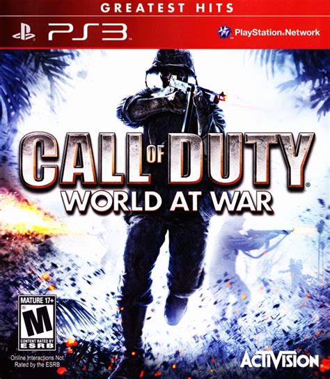 Call Of Duty World At War 2008 Playstation 3 Box Cover Art Mobygames