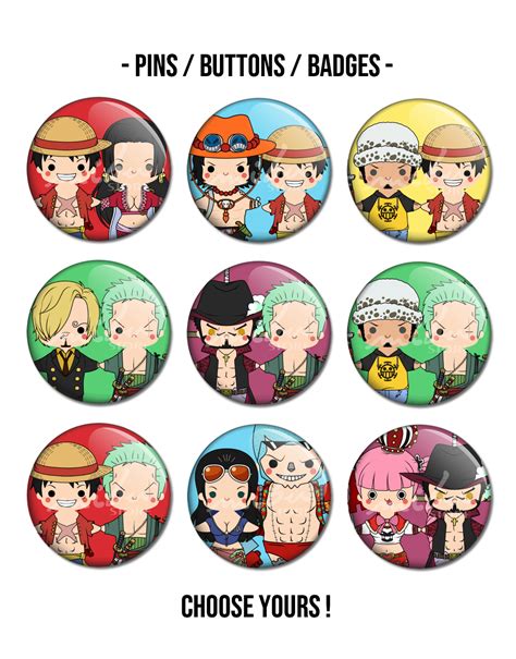 Mibustore Op Pins Buttons Badges
