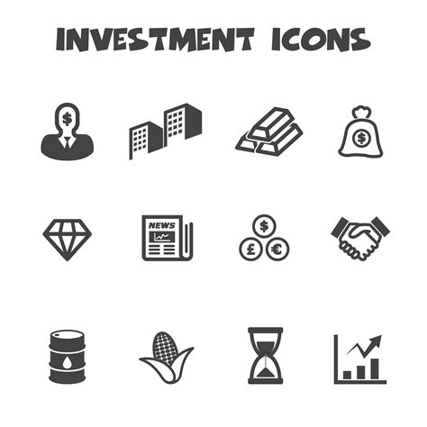 Investment Icons Symbol 633227 Vector Art At Vecteezy